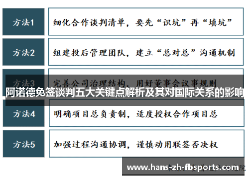 阿诺德免签谈判五大关键点解析及其对国际关系的影响